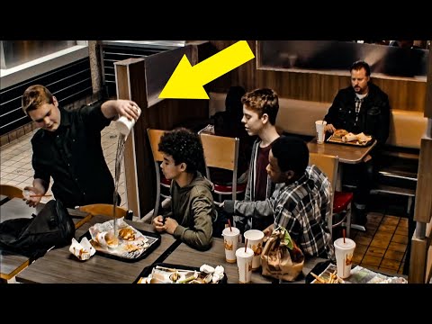 Teens Mock Boy At Burger King, Don’t Notice Man On Bench