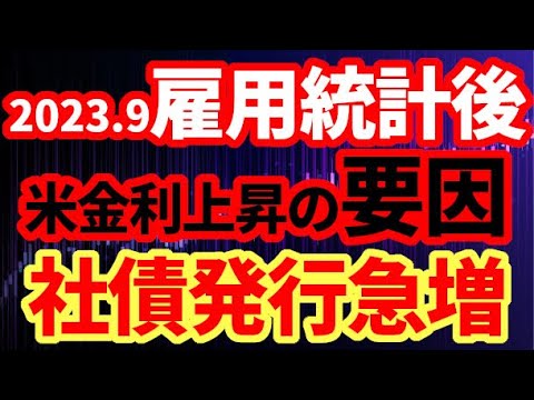 【米金利上昇】弱い雇用統計発表後に金利上昇した要因は社債発行急増！なぜ社債発行が増えているのか