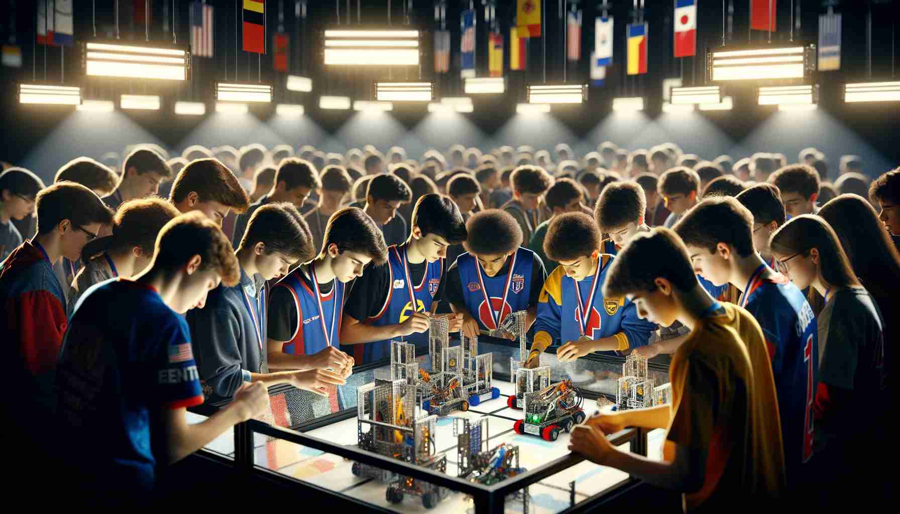 Robotics Showdown: High School Teams Battle for Glory in Exciting VEX Competition!