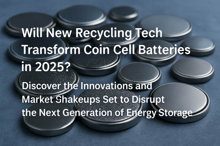 2025년, 새로운 재활용 기술이 동전 전지 배터리를 변화시킬까? 차세대 에너지 저장을 방해할 혁신과 시장의 변화를 발견하세요.